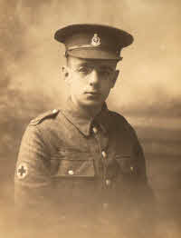 1916 George Whitehead in army uniform.