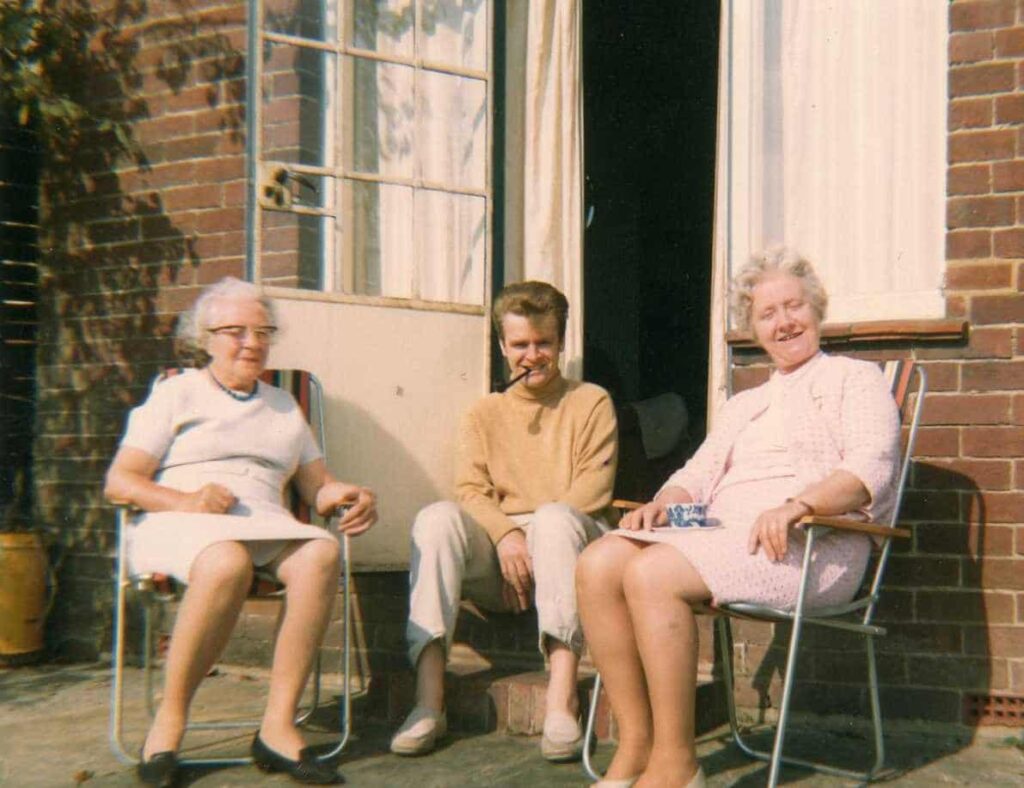 1960s Nellie Whitford nee Haydon, Andrew Brown and Mary Haydon.