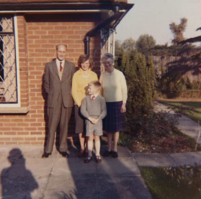 October 1963 Christine's auntie Joyce with Roy, Christine and Peter Reason. 