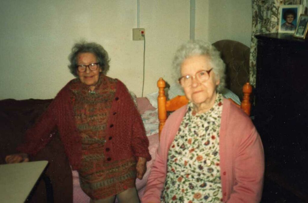 August 1991 Edna Brown 87 years old and Mary Haydon 83 years old.