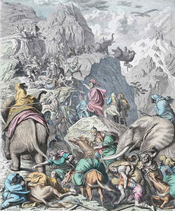 Hannibal's Transition over the Alps by Heinrich Leutemann published in the Munich picture sheet. Timeline leading up to Jesus Christ. What were the events that led up to Jesus' birth covering 600 years?