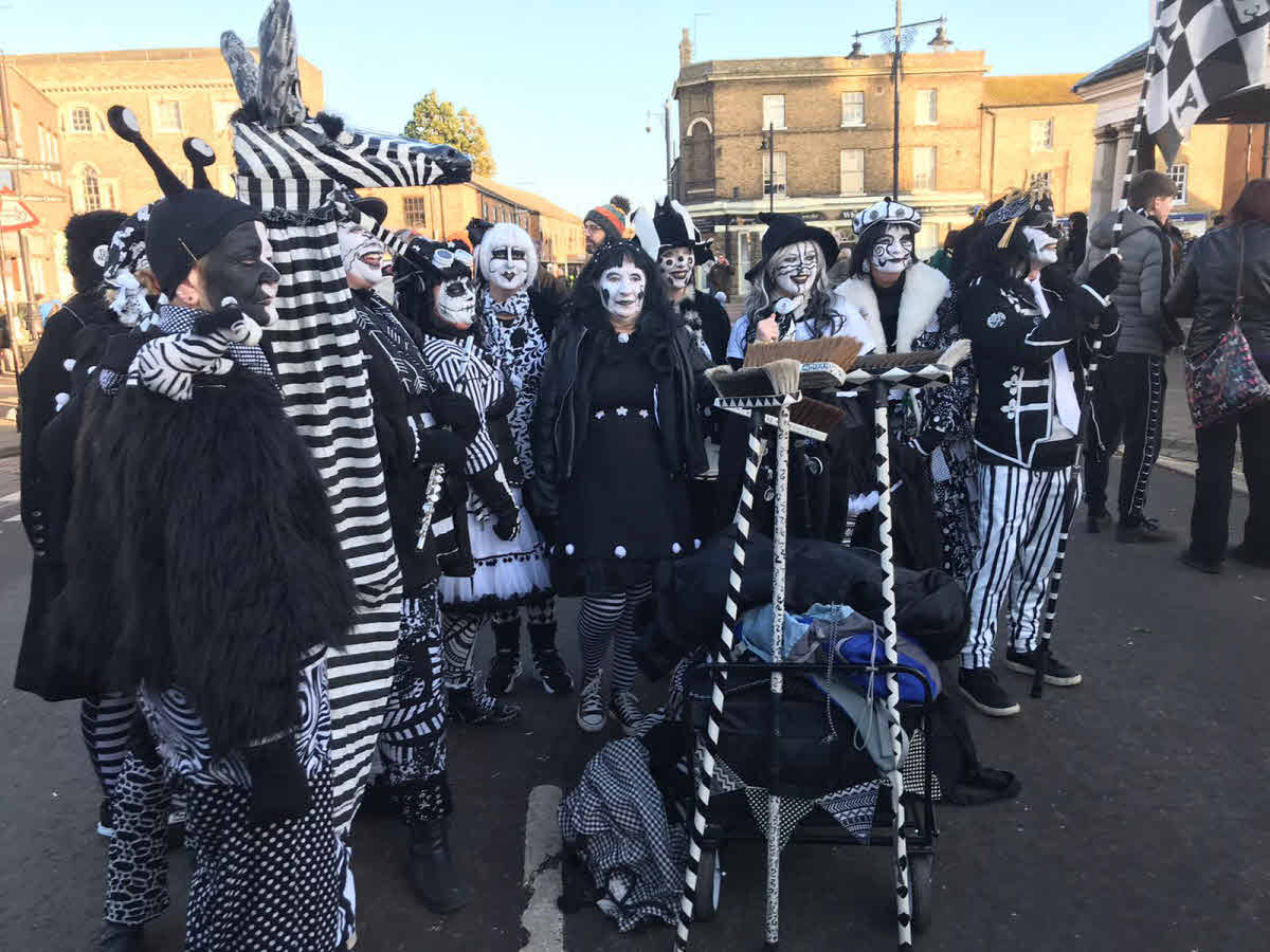 Straw Bear Festival with their strange costumes.