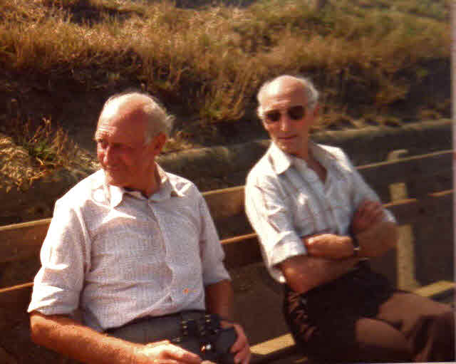 Roy Reason with his brother Ted in 1983