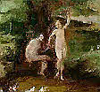 Adam and Eve naked in the Garden of Eden. Are there scientists who believe in God and the Genesis creation account?