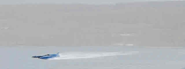 Donald Campbell's K7 Bluebird zooming on Coniston water. Gospels written too long after Jesus?