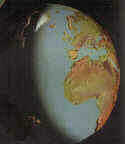 Earth in half shadow. An erratic and fickle God?