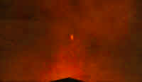 Smoky fire in the night on this Tanganyikan safari.