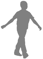 A human silhouette.