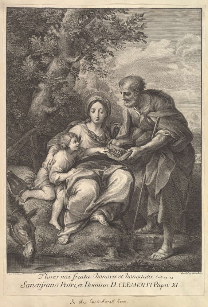 'The Virgin and Joseph with the Young Jesus'. Jesus' childhood and birth. God's new work before miracles. 