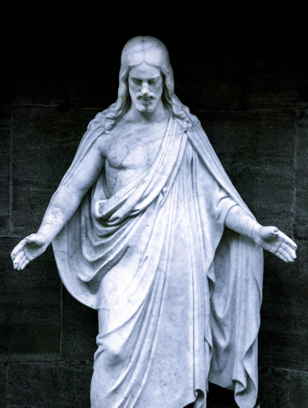 A statue of Jesus. Jesus lesson plan - a historical figure